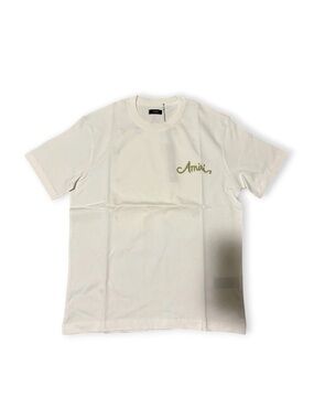 AMIRI White Bandana Embroidered Logo Tee